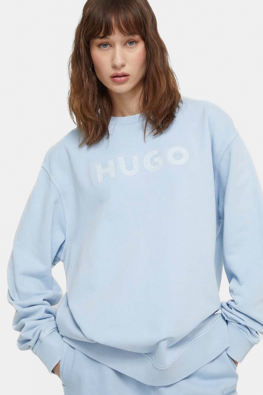 Голубой свитшот HUGO