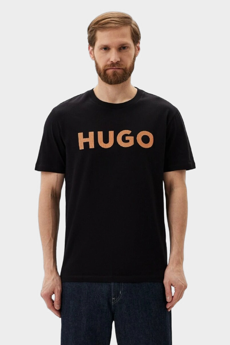 Чорна футболка HUGO