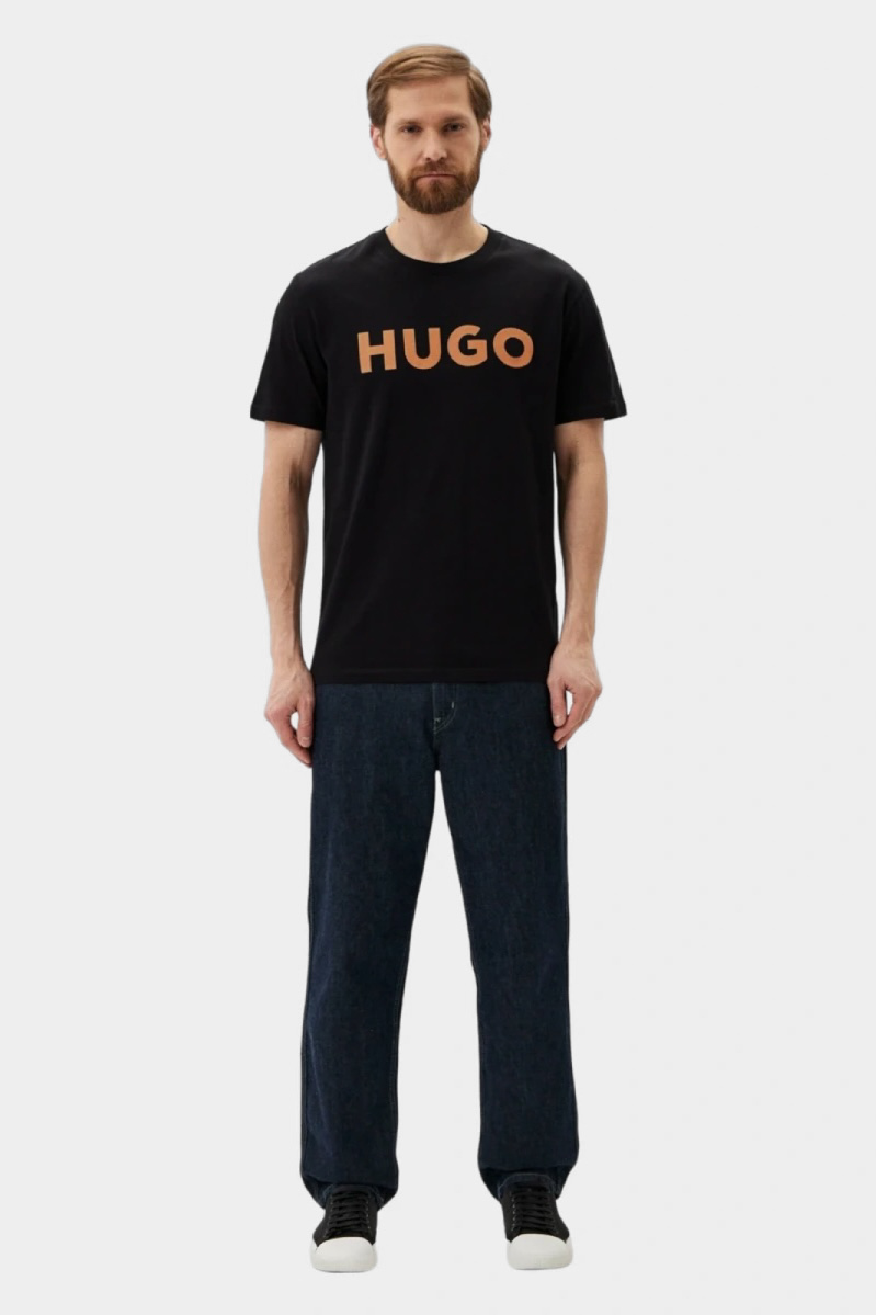 Чорна футболка HUGO