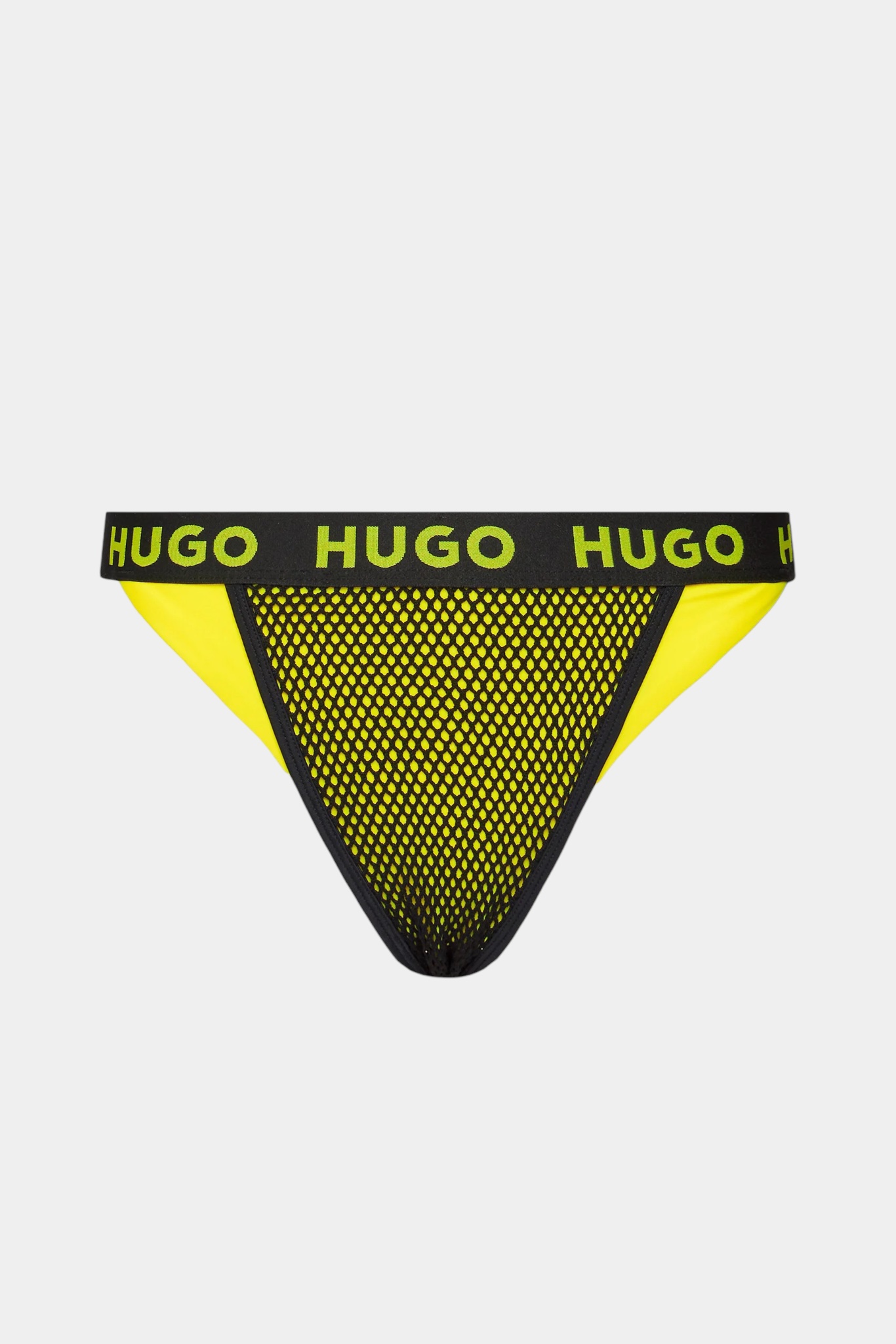 Чорно-жовтий купальник HUGO