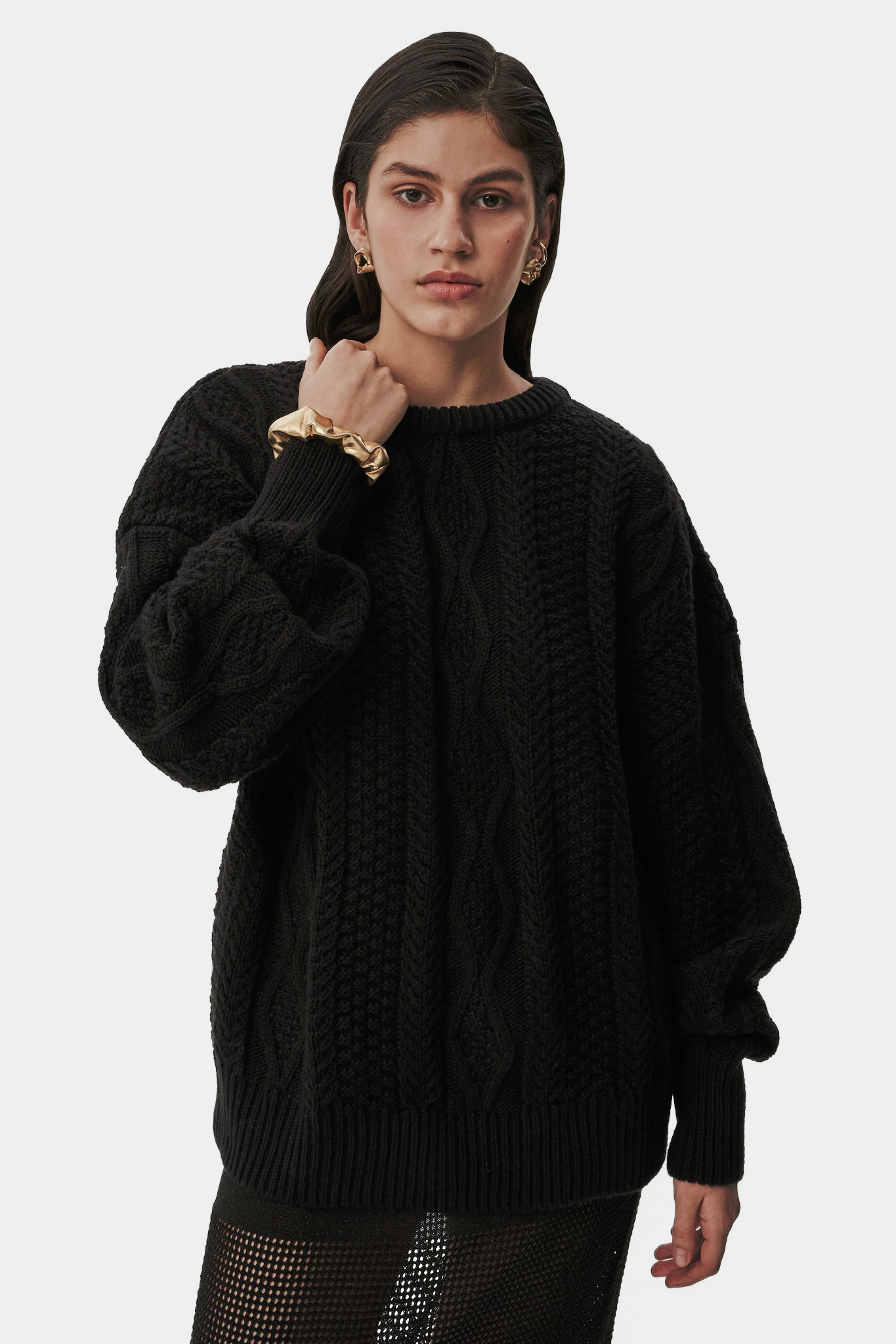 Чёрный свитер SKMR23-01