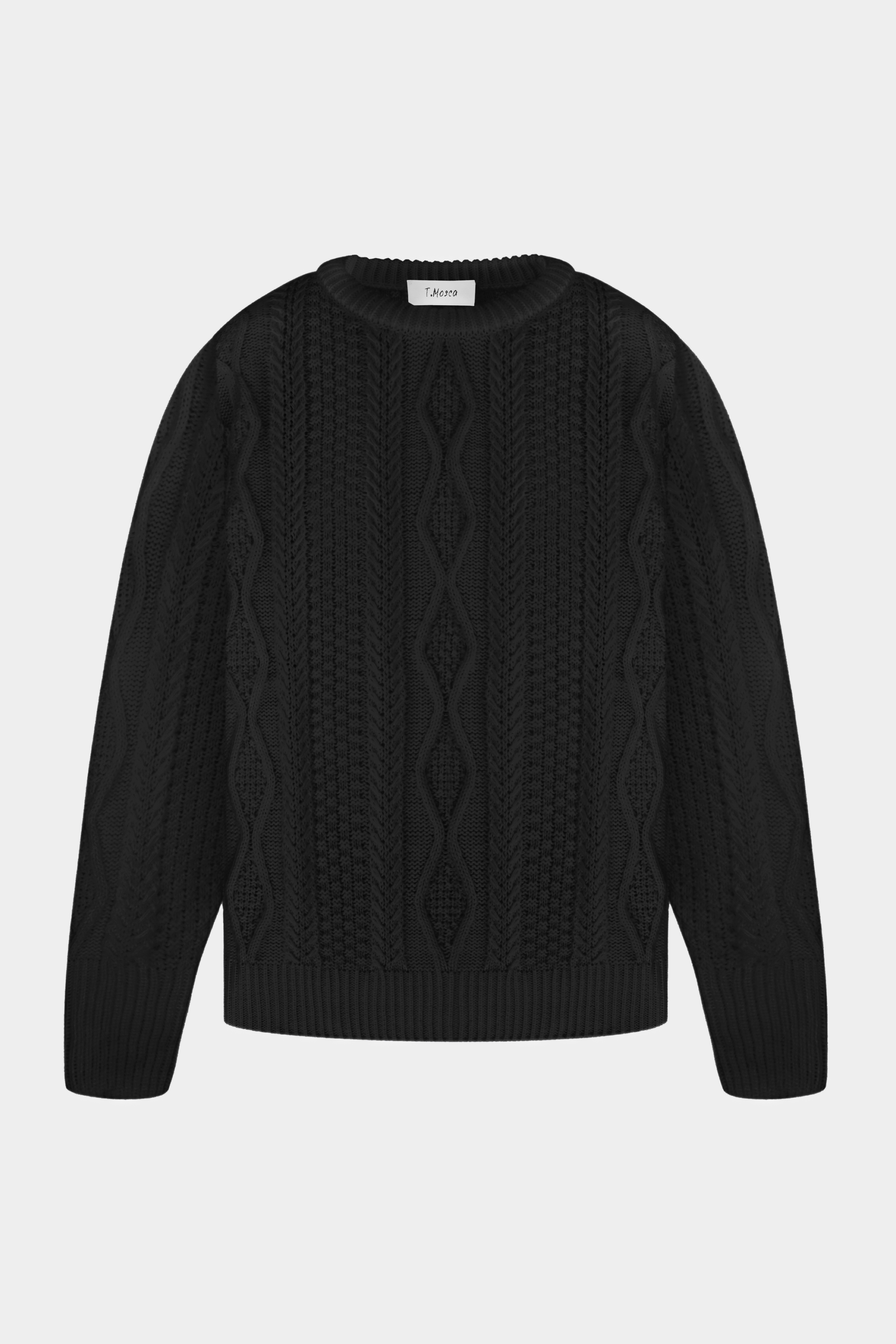 Чёрный свитер SKMR23-01